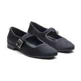Rocio Women's Hair On Leather Ballet Flat