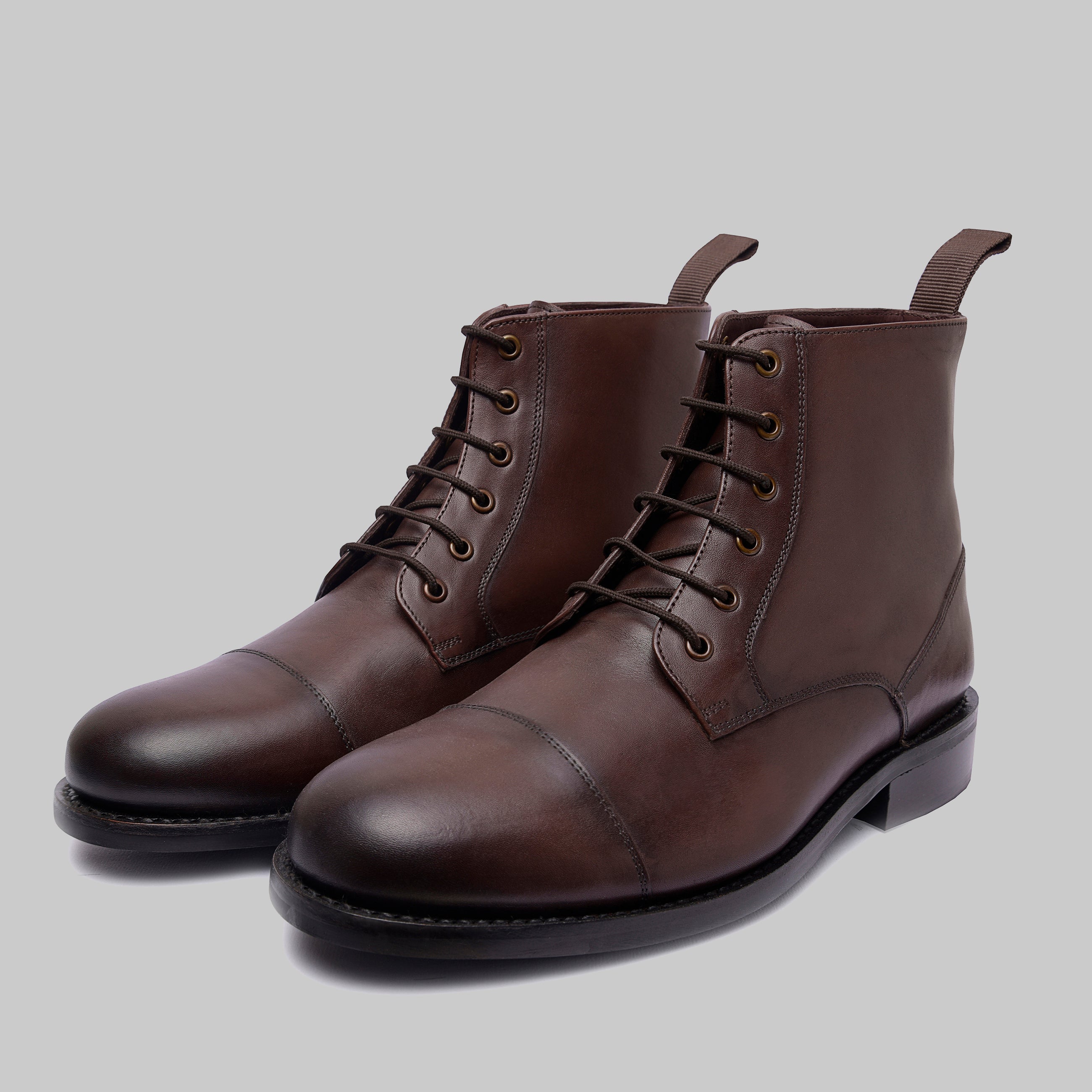 Welton Goodyear Welted Cap Toe Combot Dress Boots