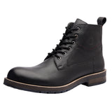 Gaetan Plain Toe Ankle Boots