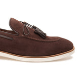 Orlan Tassel Suede Loafers