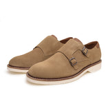 Neil Plain Toe Monk Strap Casual Shoes