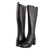 Garnet Block Heel Knee High Riding Boots