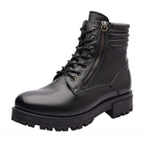 Faun Zip-Up Combat Boots