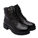 Faun Zip-Up Combat Boots