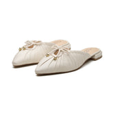 Isla Womens Leather Flat Mule