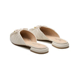 Isla Womens Leather Flat Mule