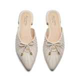 Isla Womens Leather Flat Mule