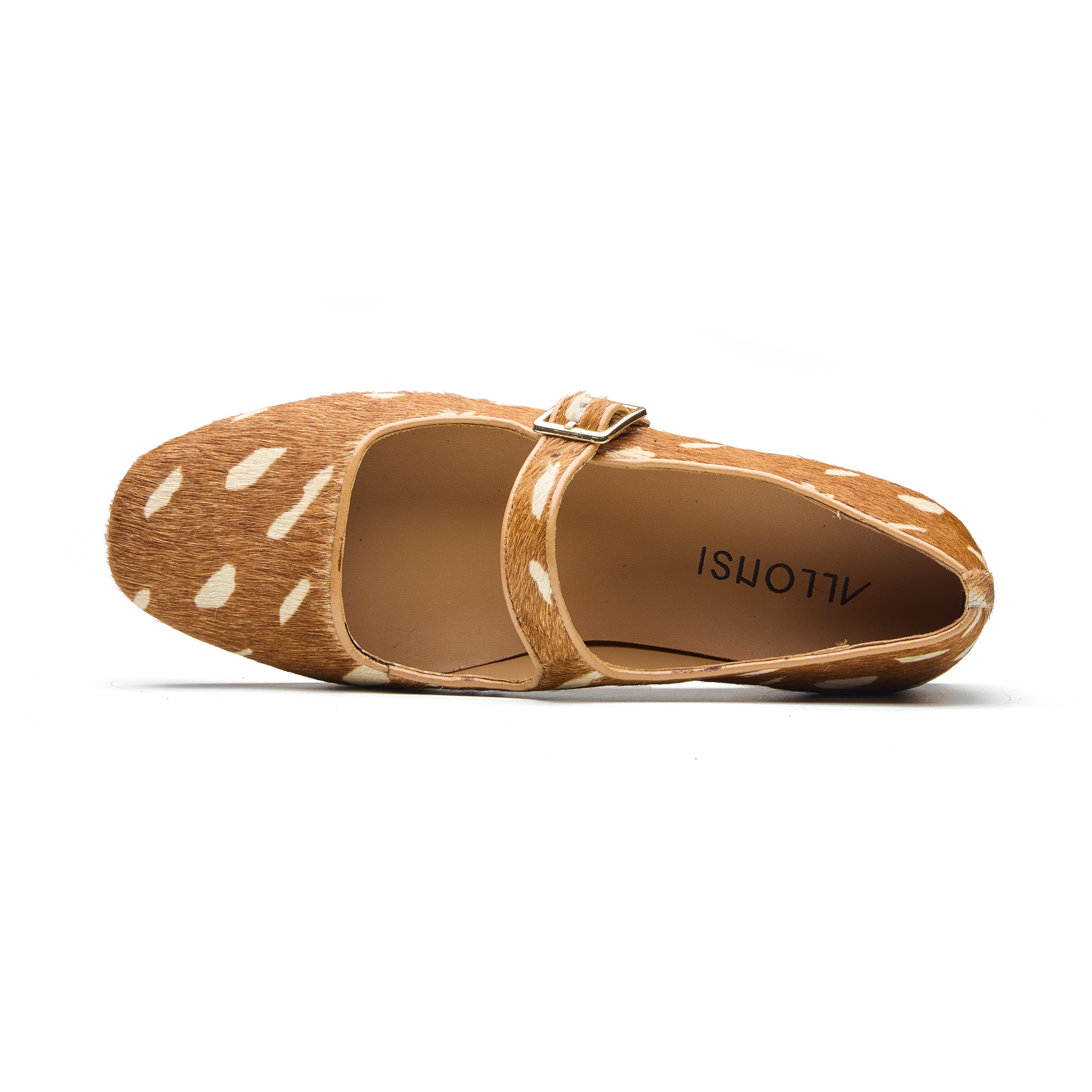 Rocio Women's Hair On Leather Ballet Flat