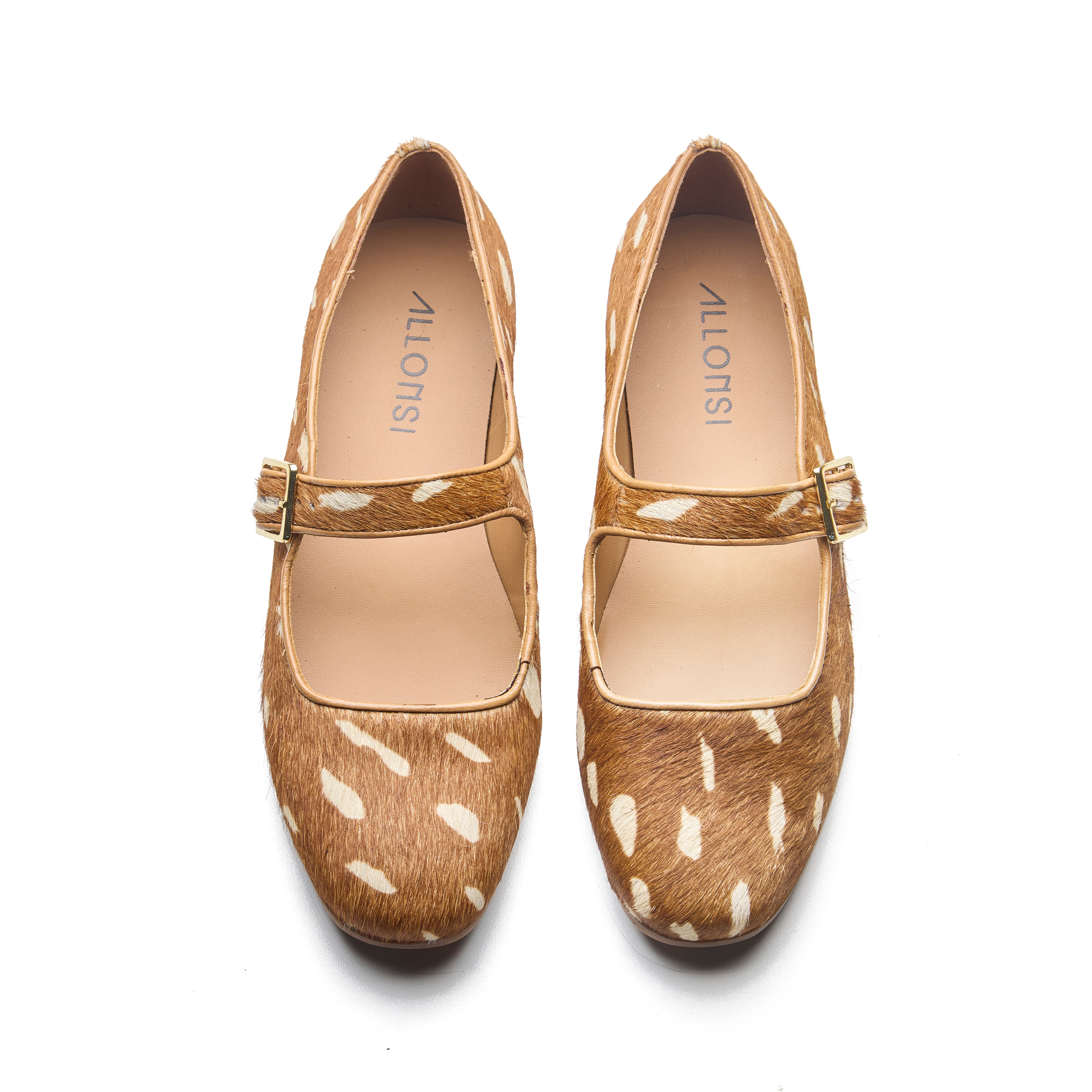 Rocio Women's Hair On Leather Ballet Flat