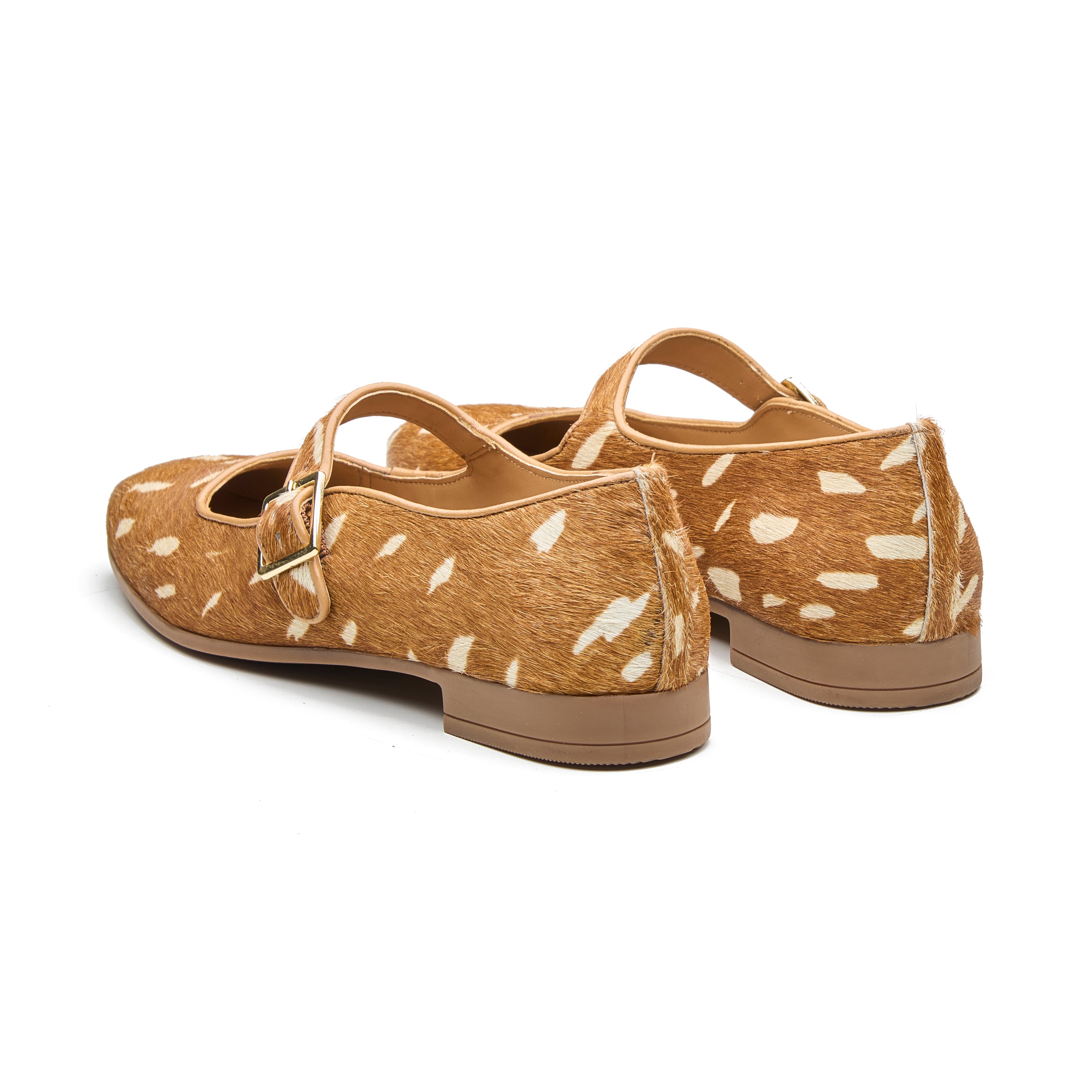 Rocio Women's Hair On Leather Ballet Flat