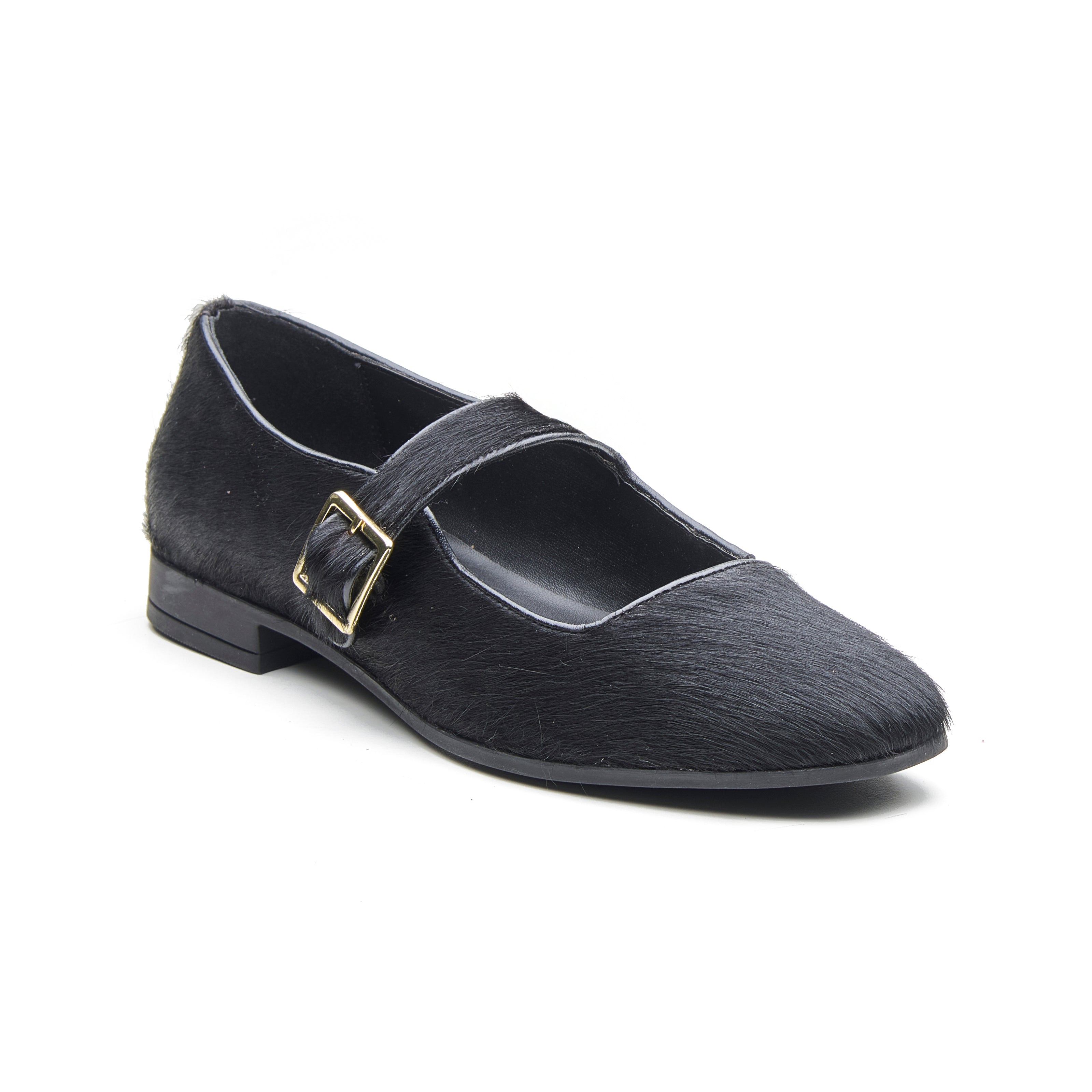 Rocio Women's Hair On Leather Ballet Flat