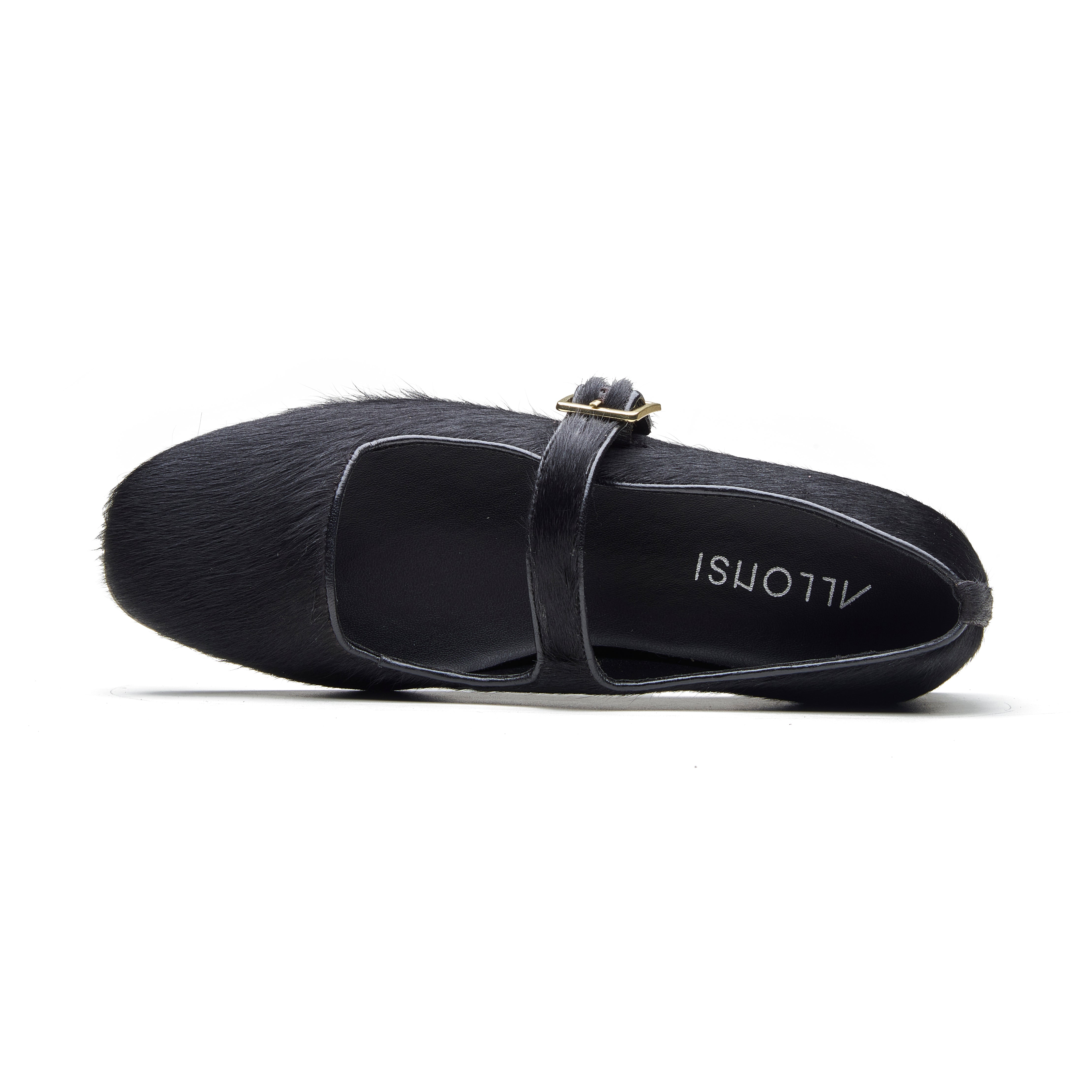 Rocio Women's Hair On Leather Ballet Flat