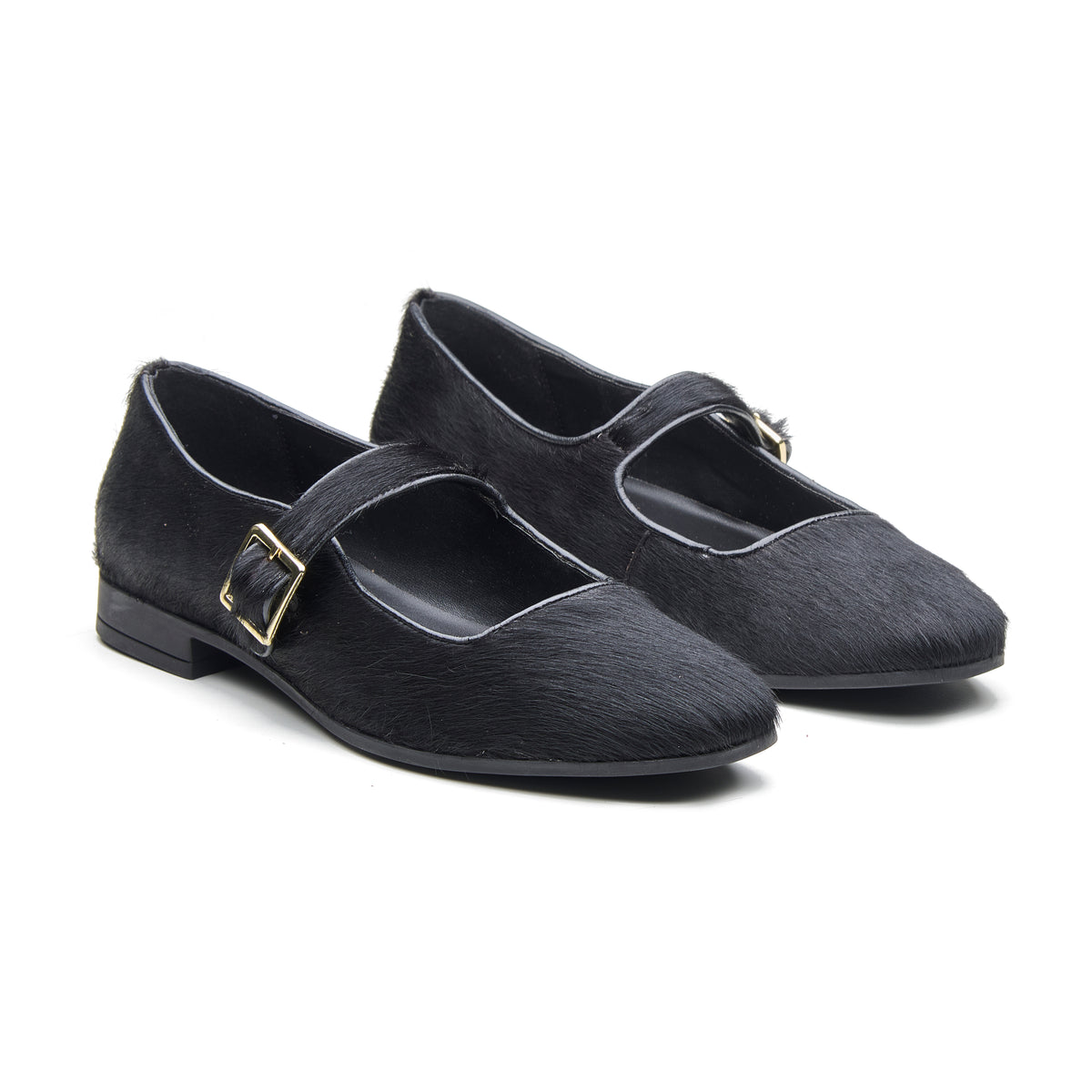 Rocio Women's Hair On Leather Ballet Flat