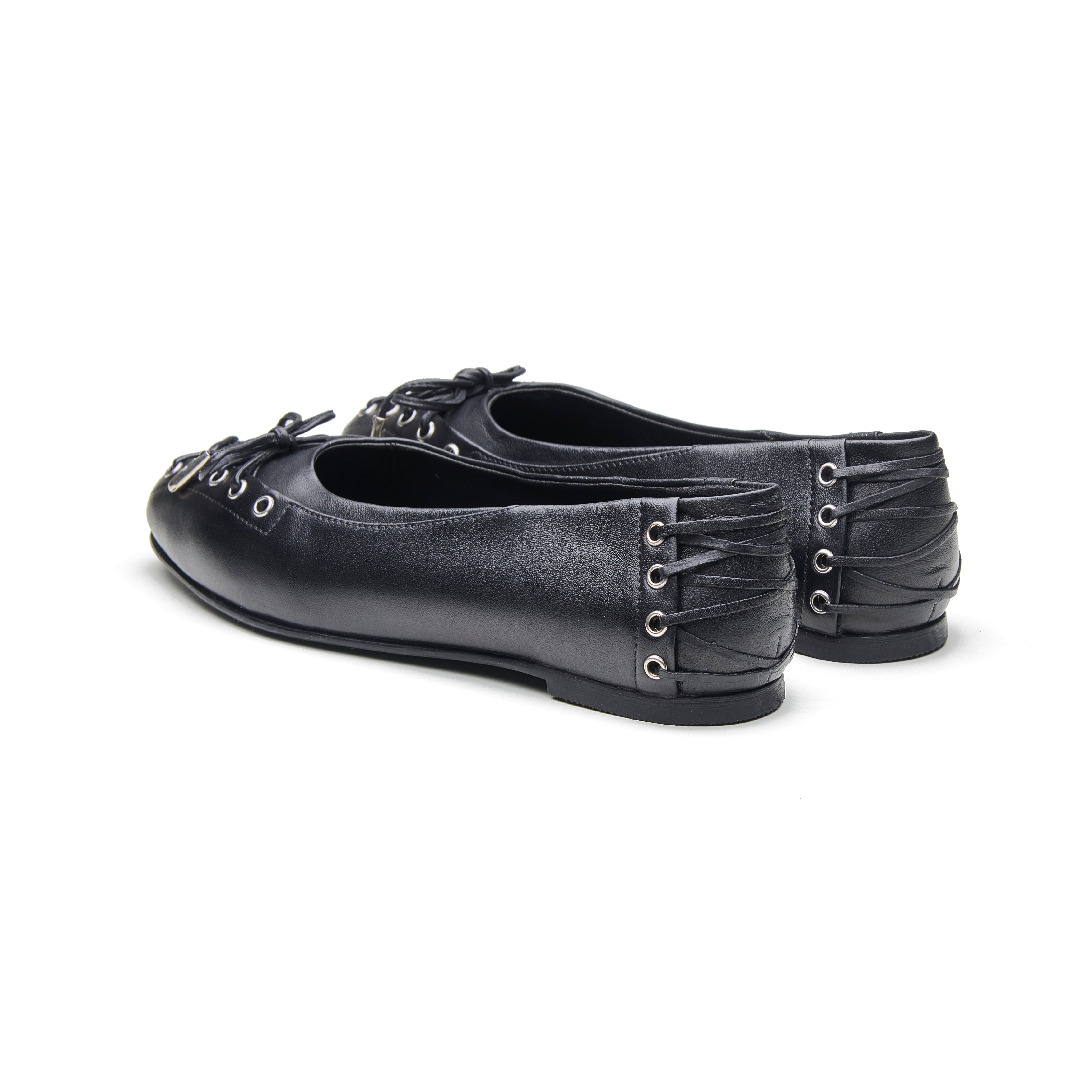 Siv Women's Moto Lace Ballet Flat