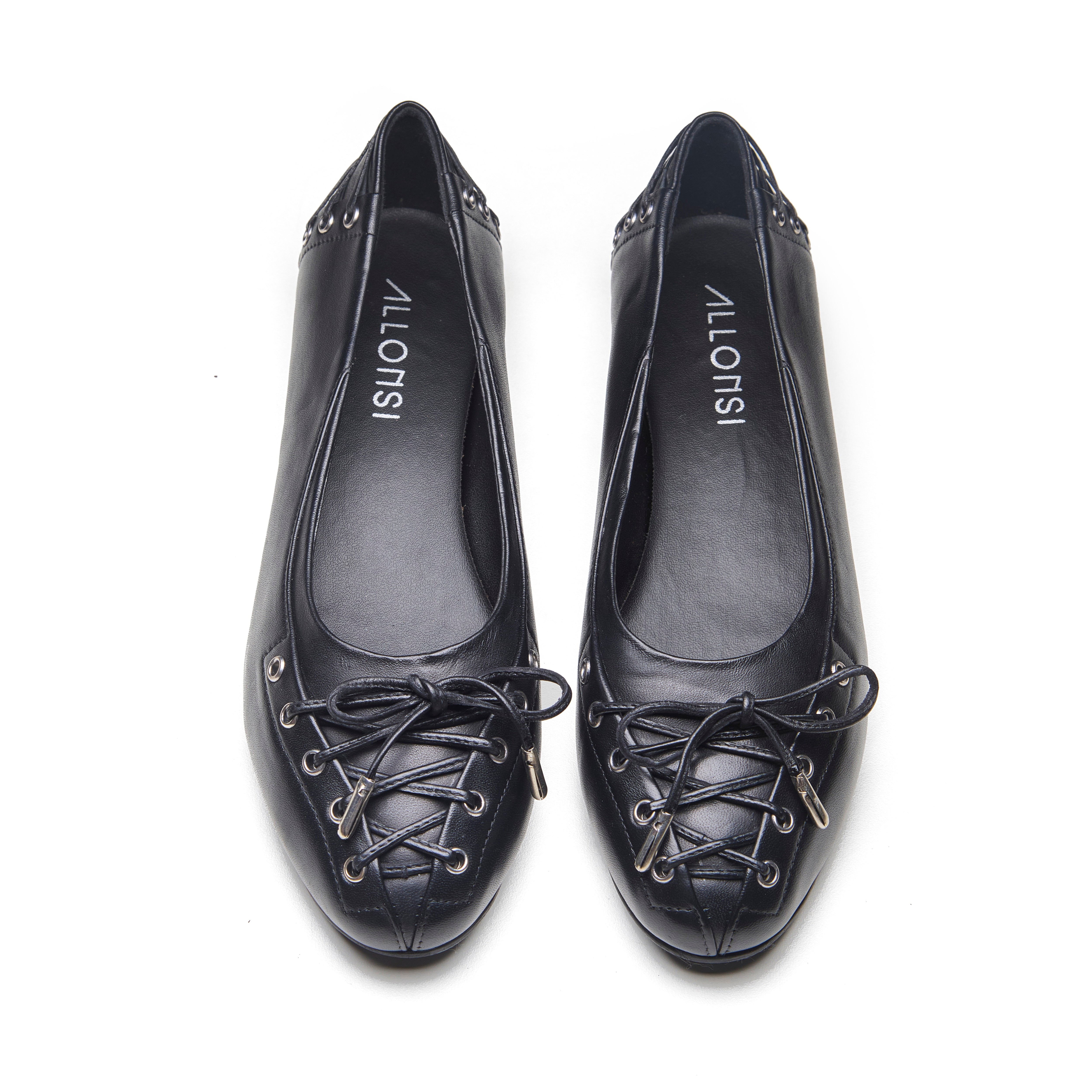 Siv Women's Moto Lace Ballet Flat