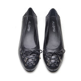 Siv Women's Moto Lace Ballet Flat