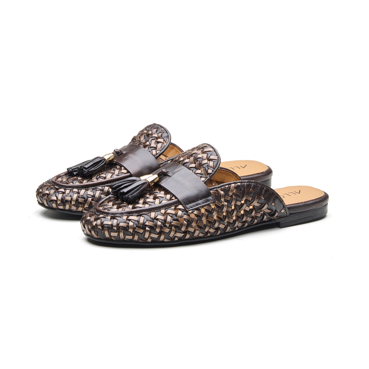 Avery Women's Leather Weave Mule