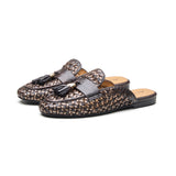 Avery Women's Leather Weave Mule