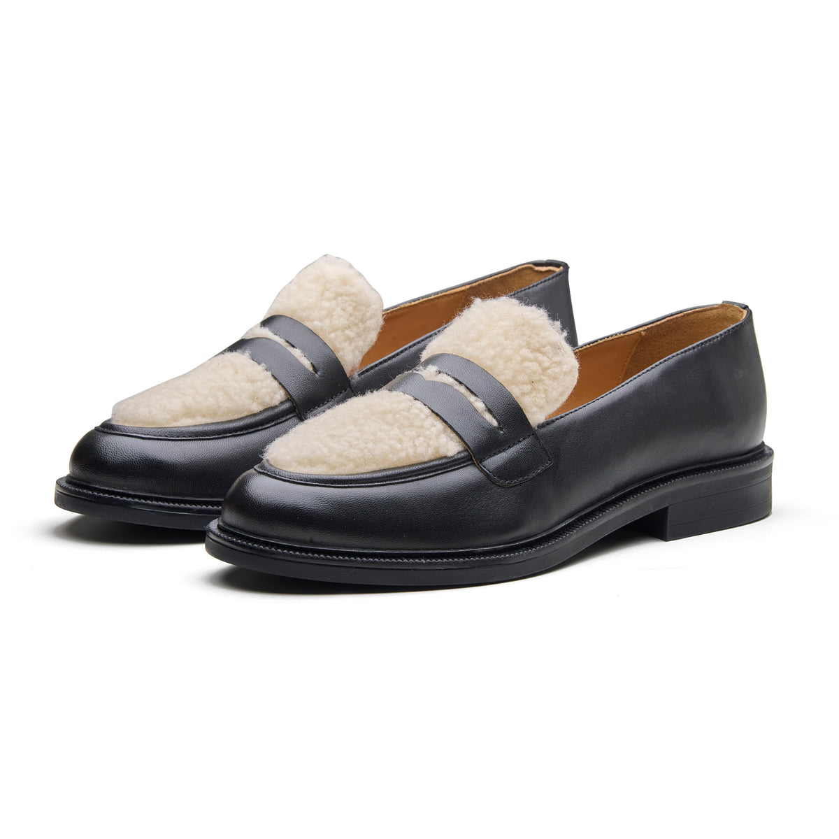 Daisy Women's Leather Fur Loafer