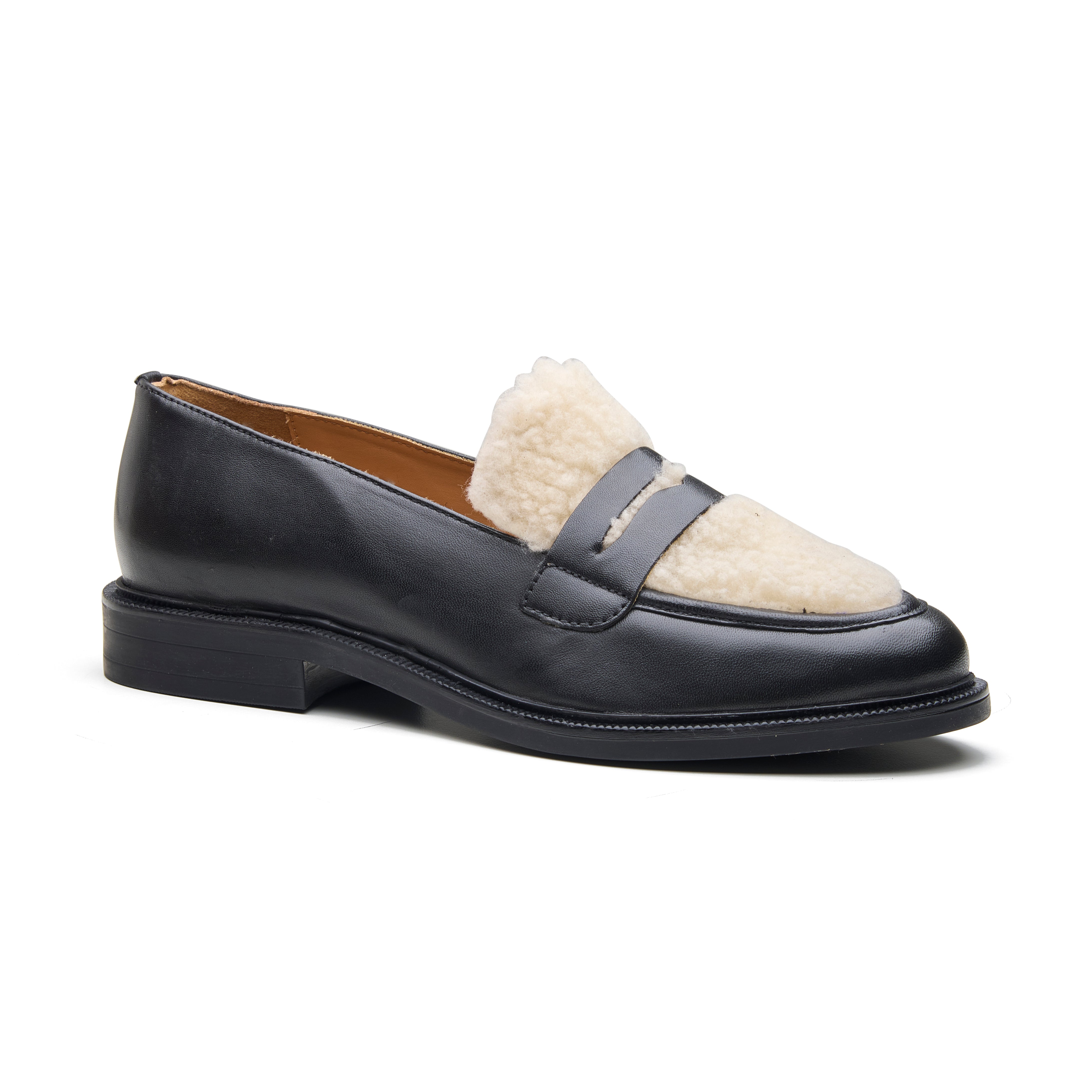 Daisy Women's Leather Fur Loafer