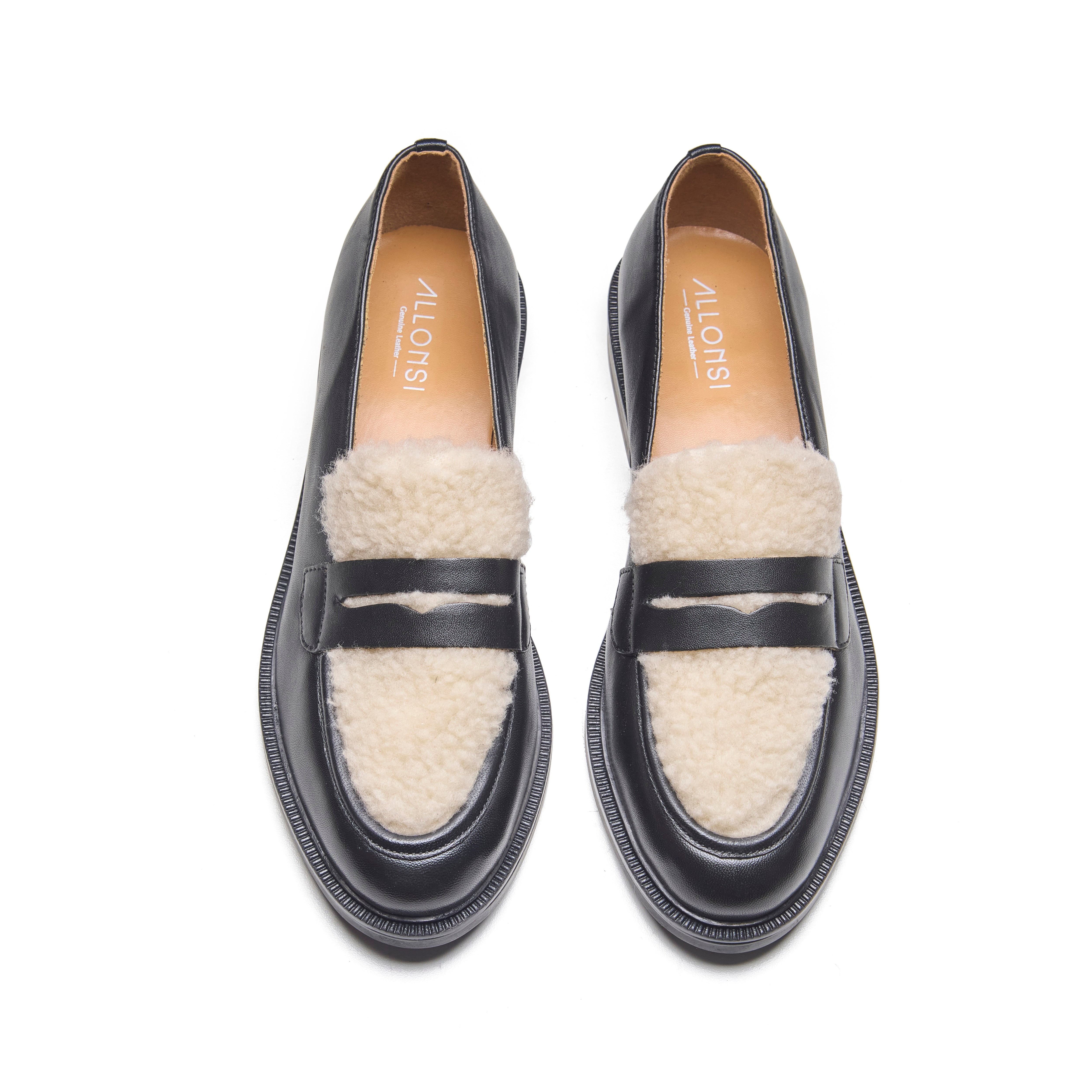 Daisy Women's Leather Fur Loafer