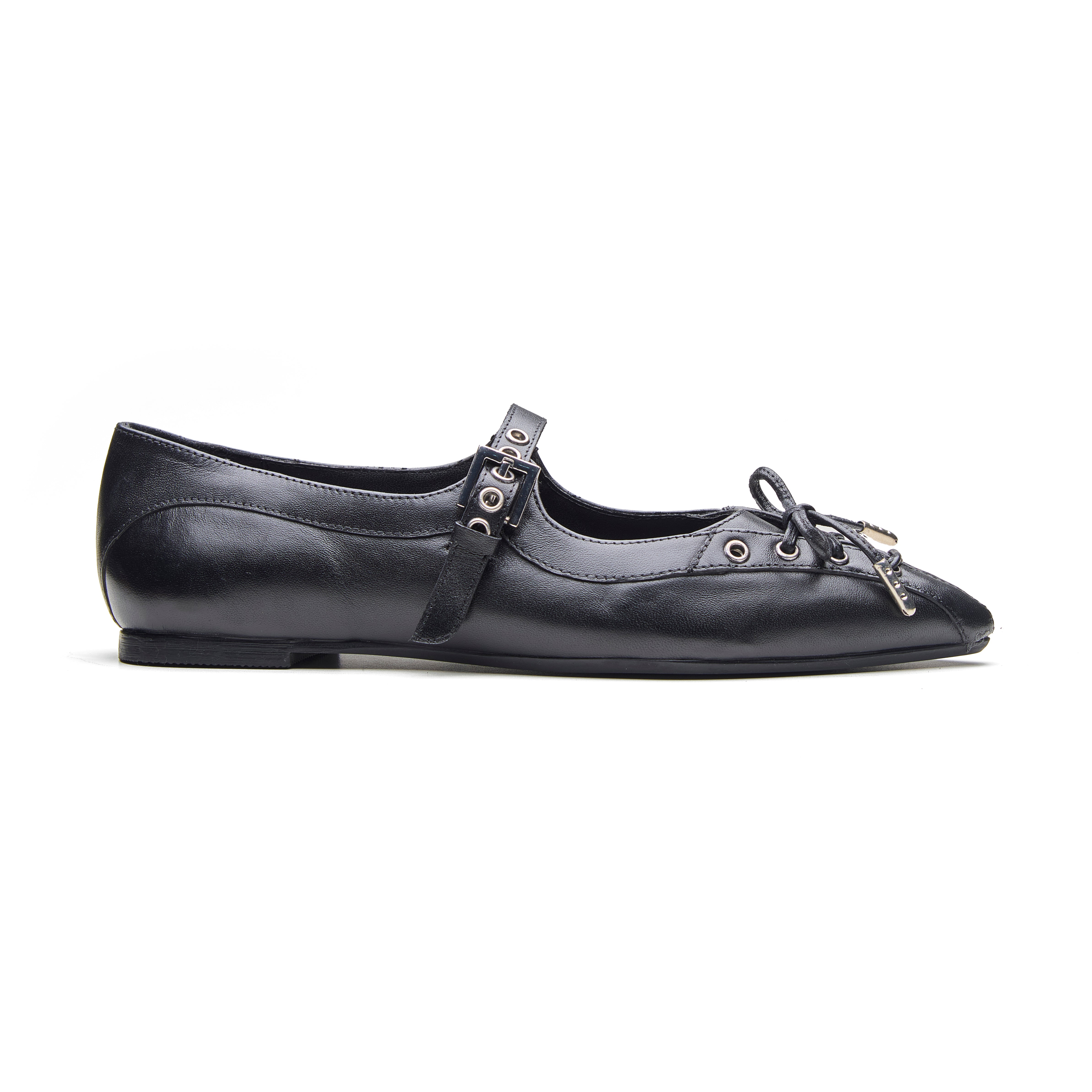 Perla Women's Leather Tie Mary Jane