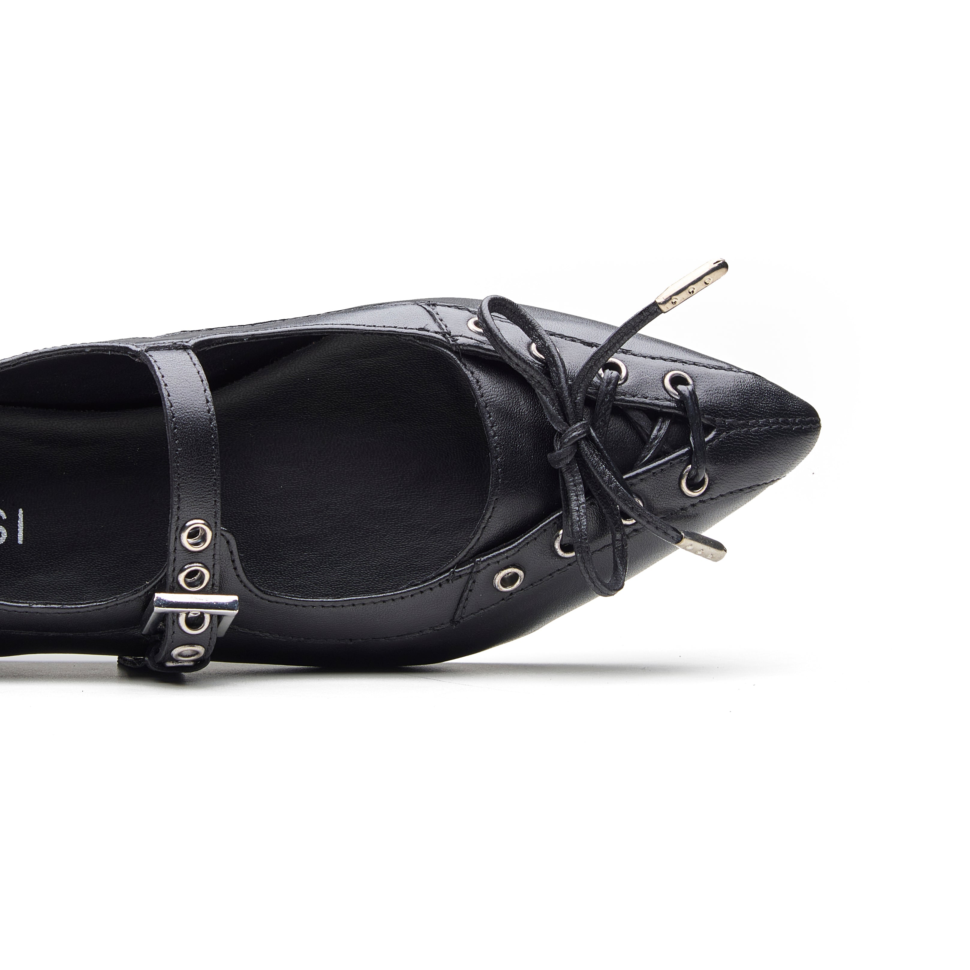 Perla Women's Leather Tie Mary Jane