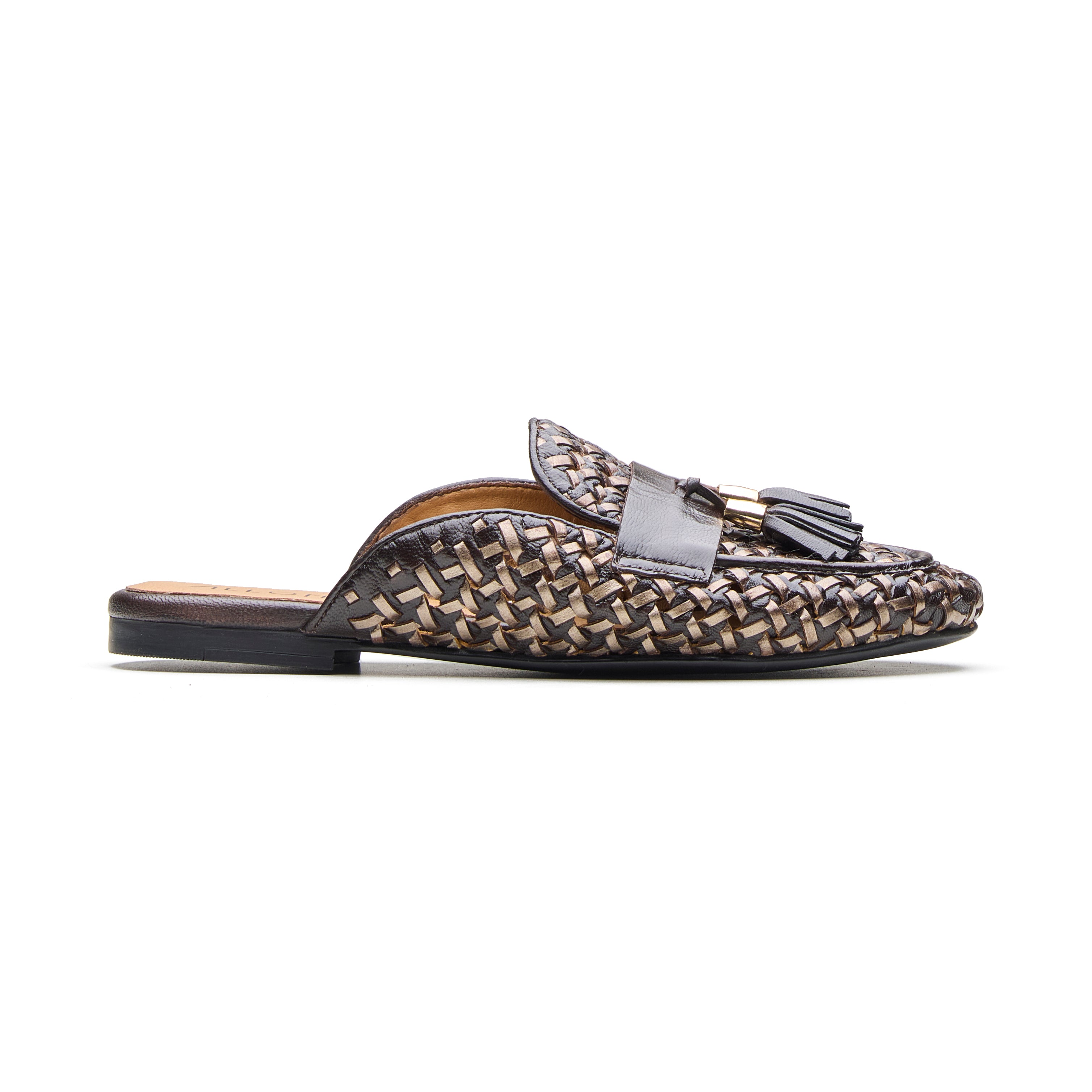 Avery Women's Leather Weave Mule