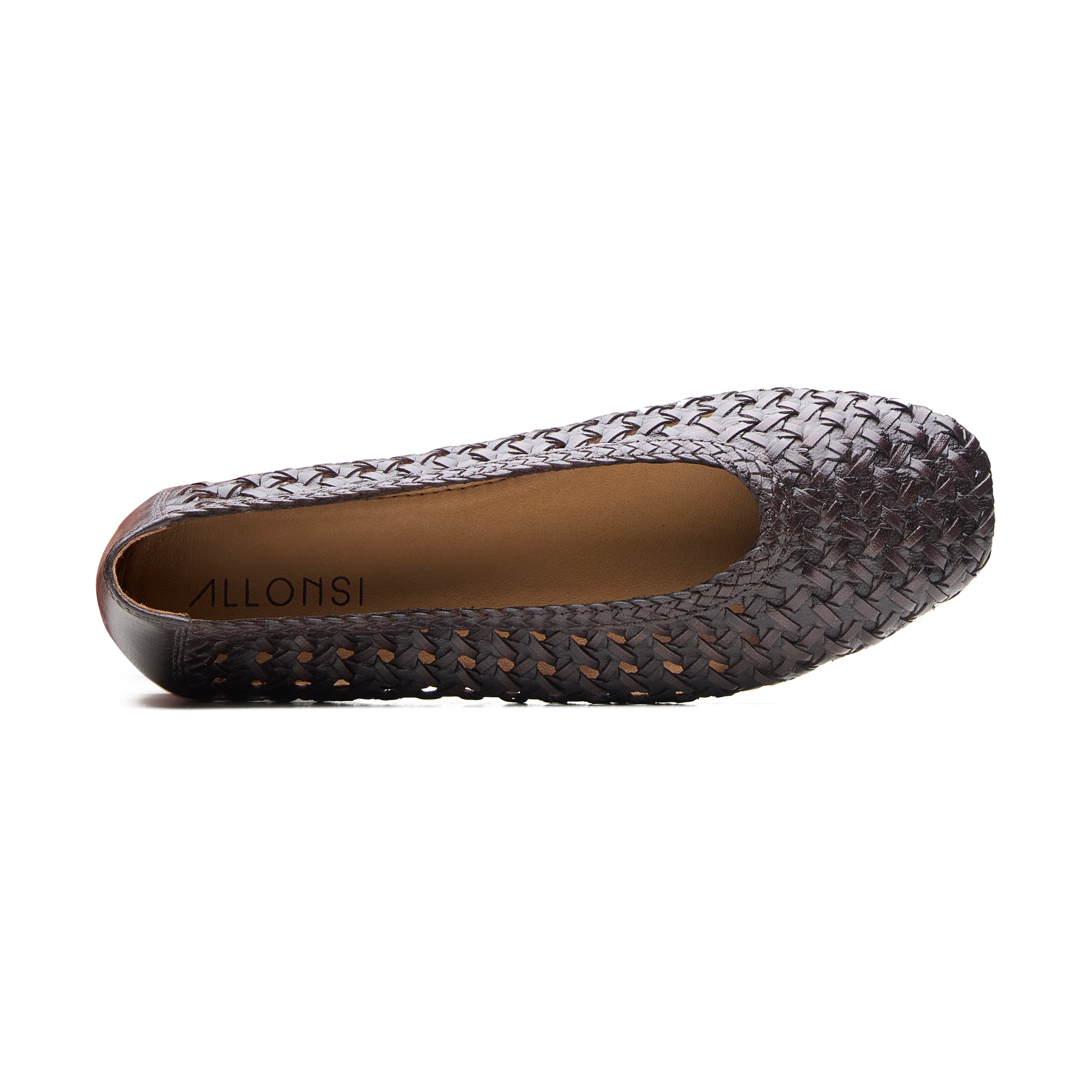 Camila Women's Leather Weave Flat