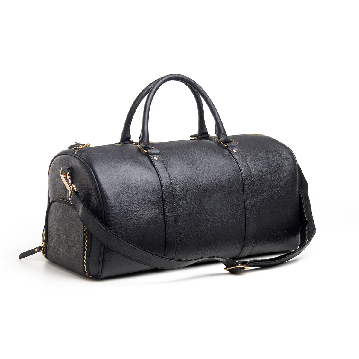 Wander Leather Duffel Bag with Shoes Pocket