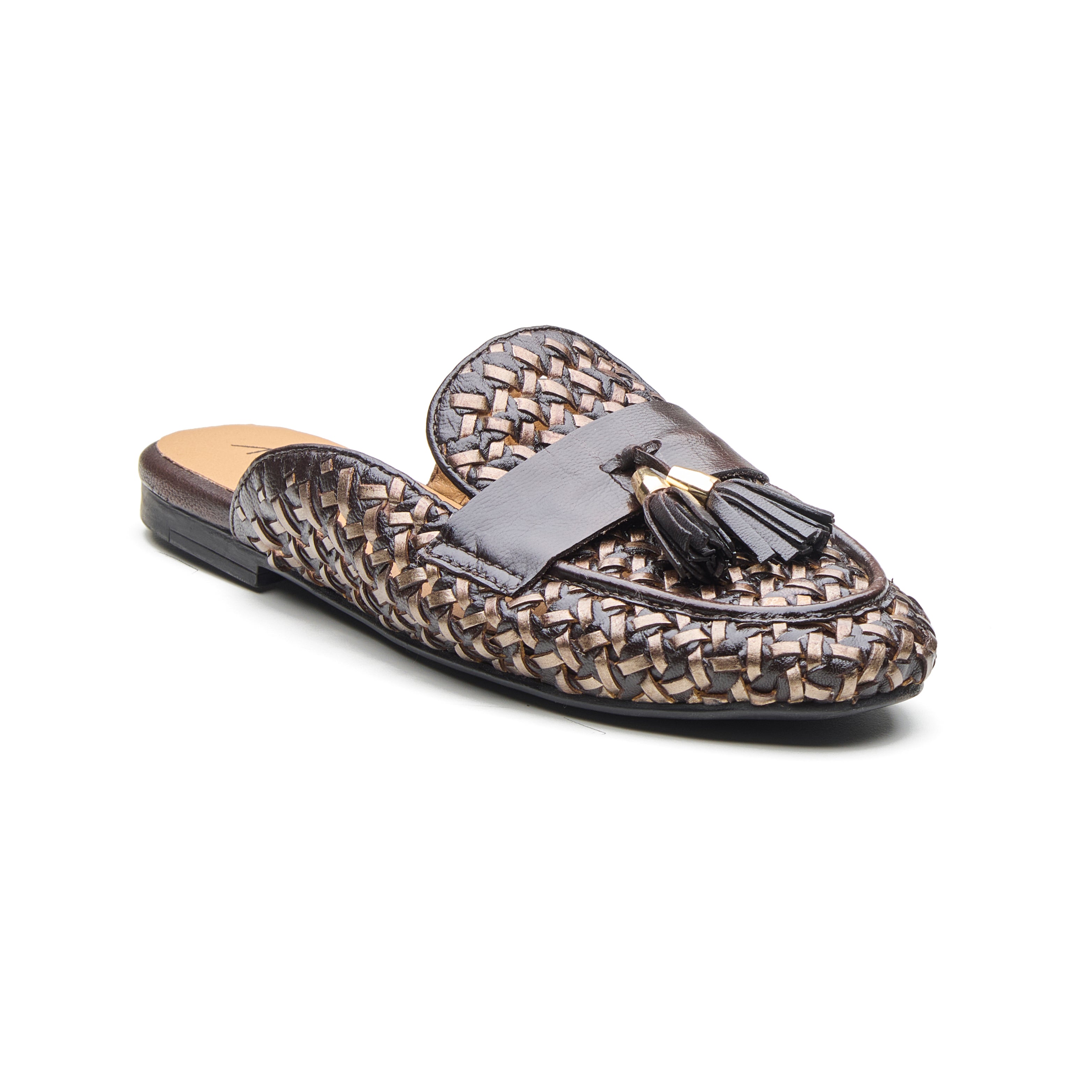Avery Women's Leather Weave Mule