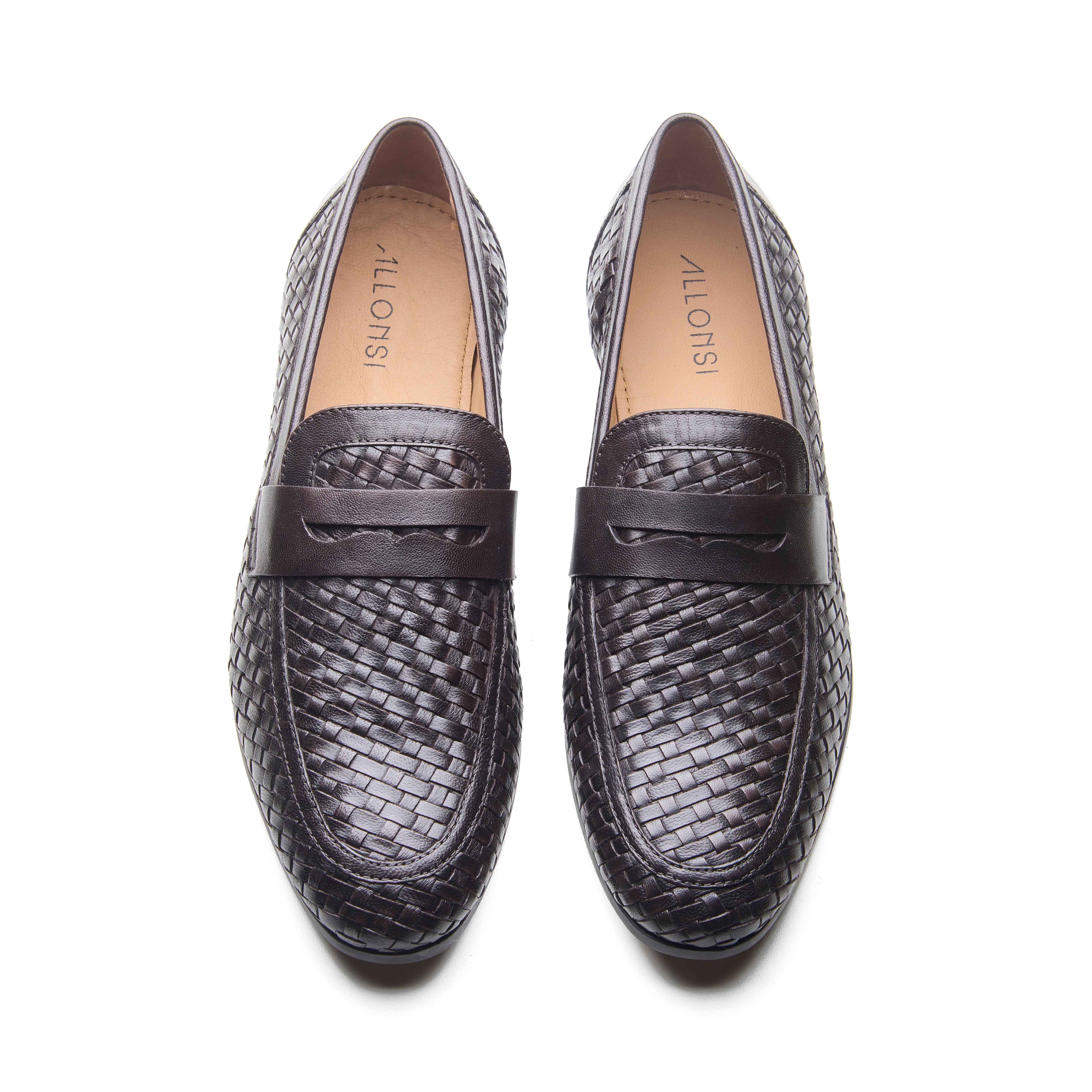 Sven Men's Casual Weave Penny Loafers