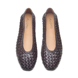 Camila Women's Leather Weave Flat