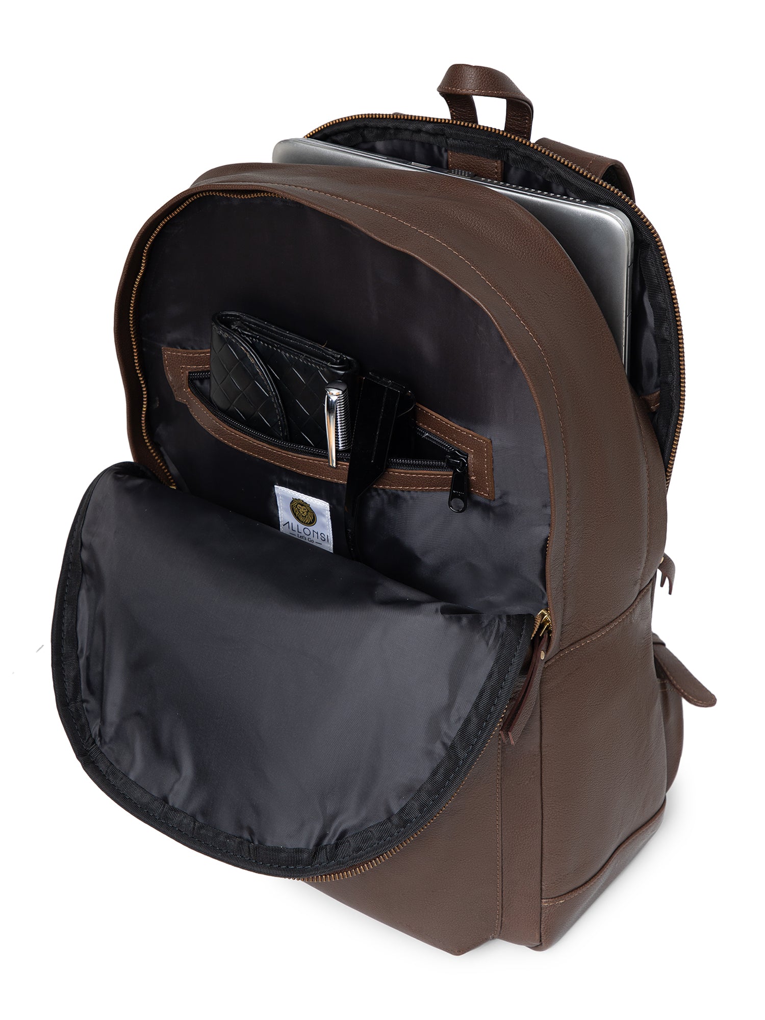 Merak Unisex Leather Backpack