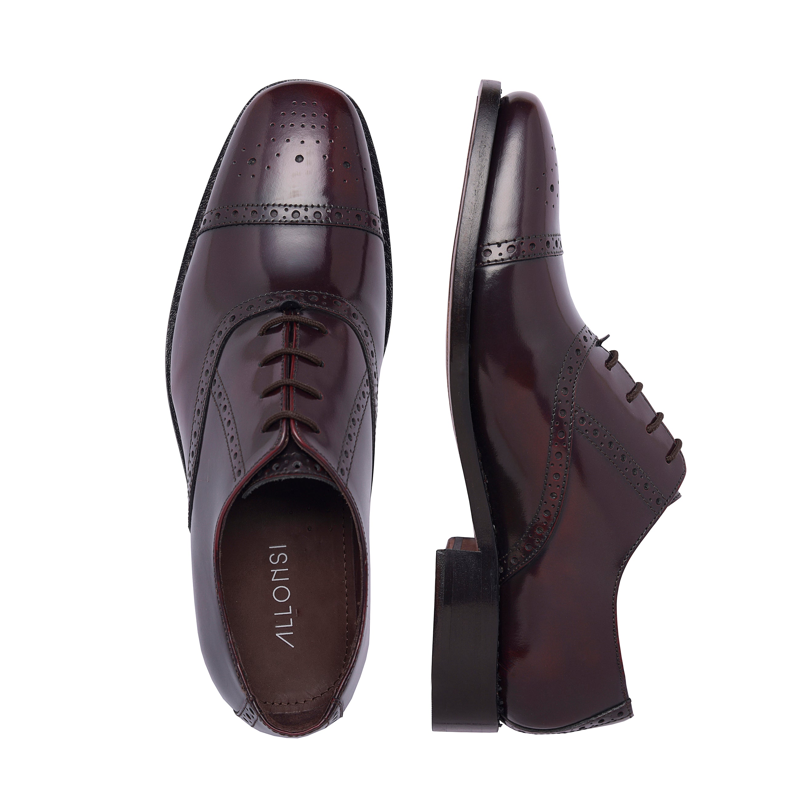Tallon Goodyear Welted Cap Toe Wingtip Oxford Dress Shoes