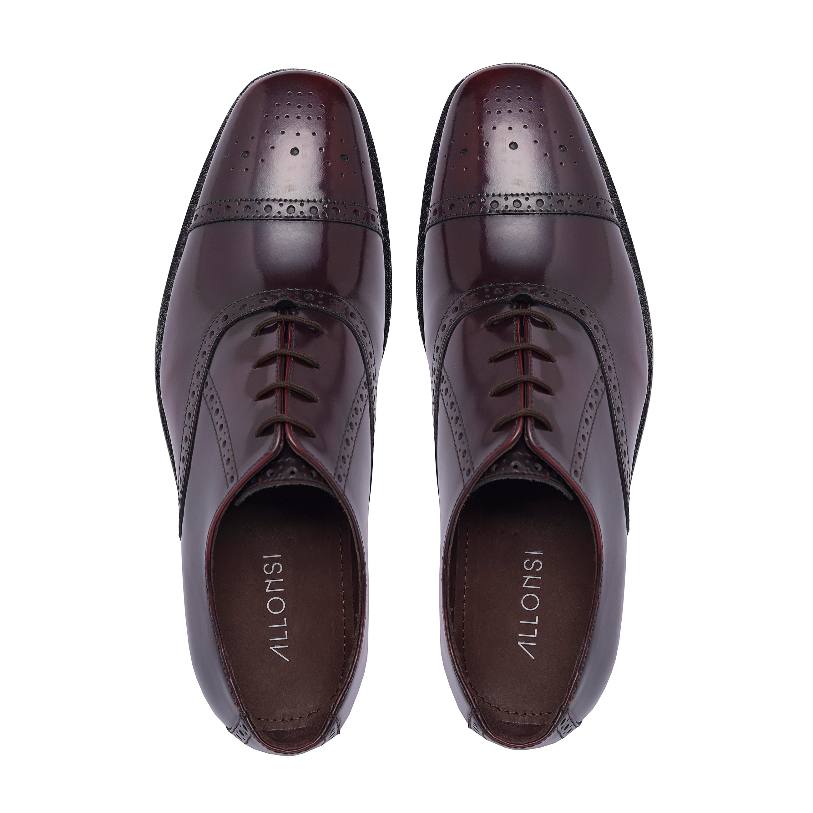 Tallon Goodyear Welted Cap Toe Wingtip Oxford Dress Shoes