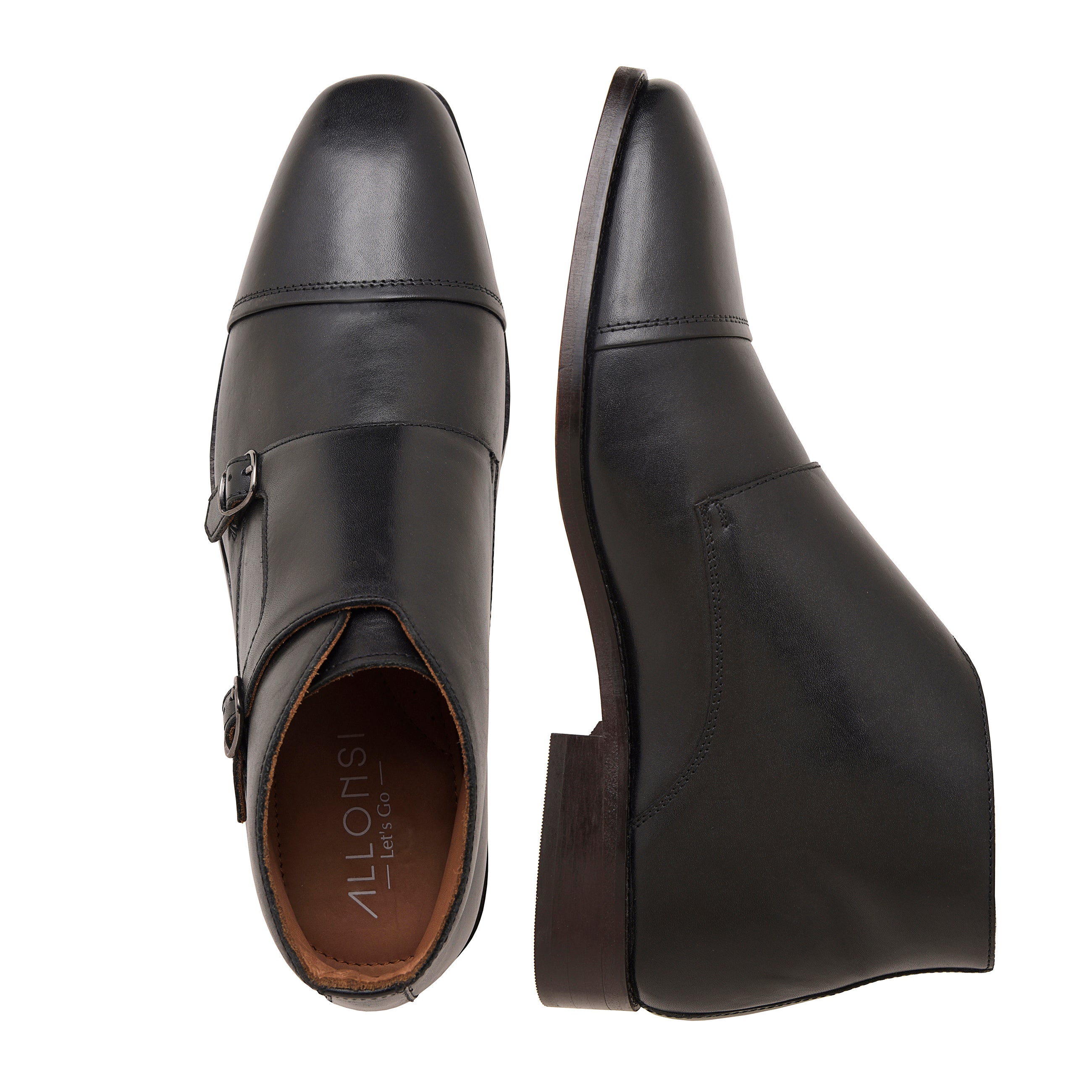 Corentin Cap Toe Monk Strap Dress Boots