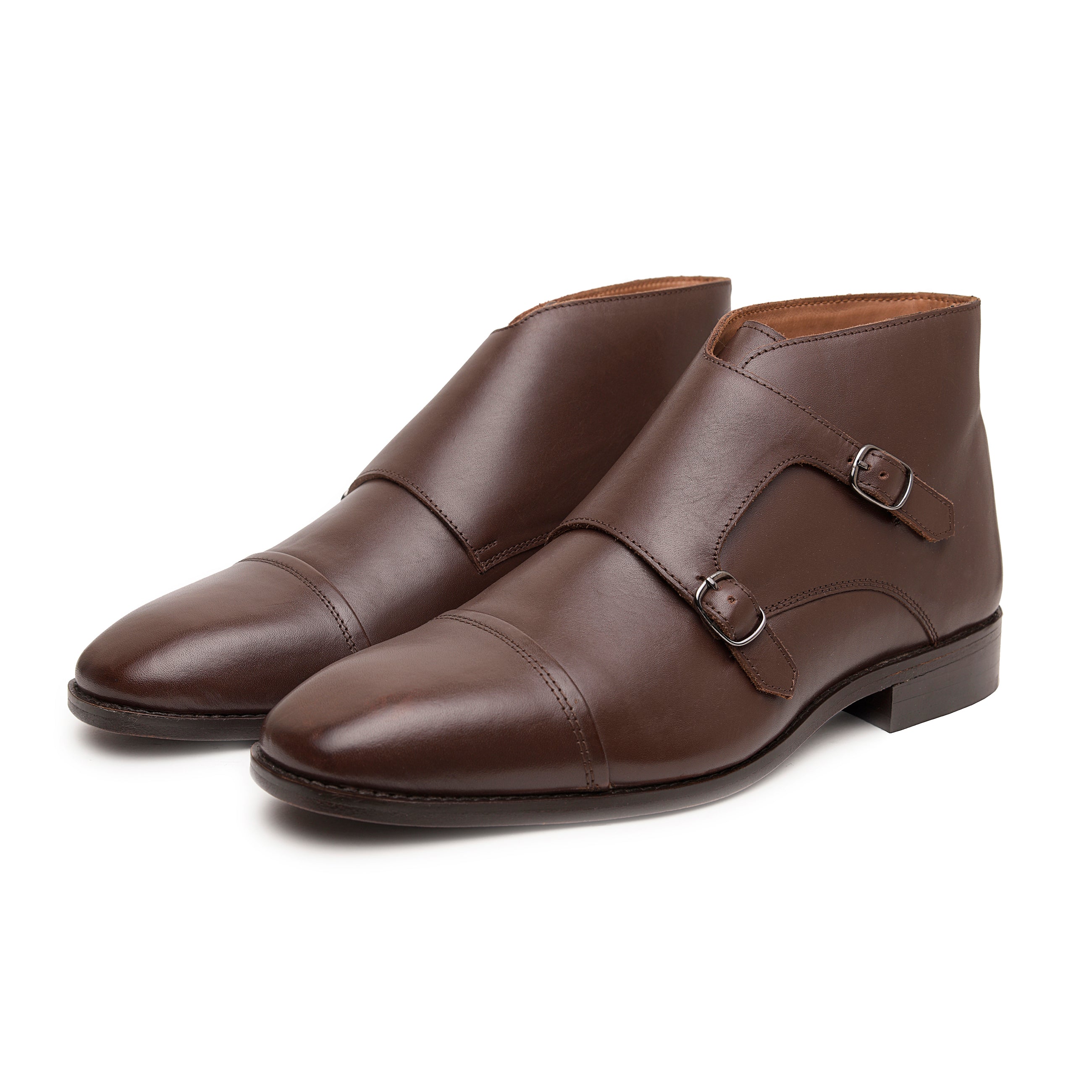 Corentin Cap Toe Monk Strap Dress Boots