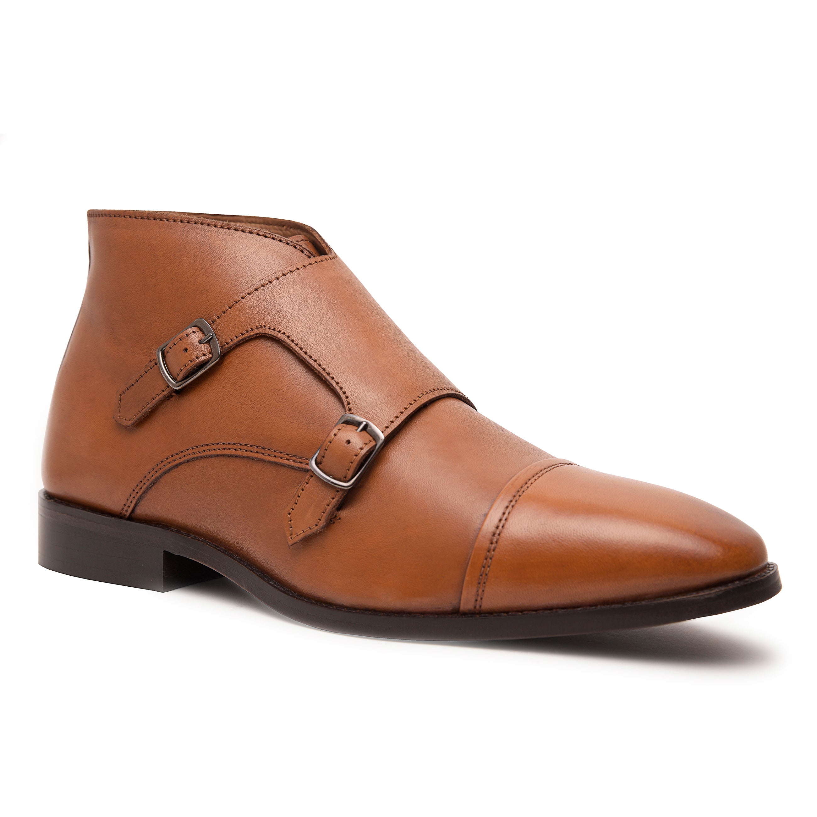 Corentin Cap Toe Monk Strap Dress Boots