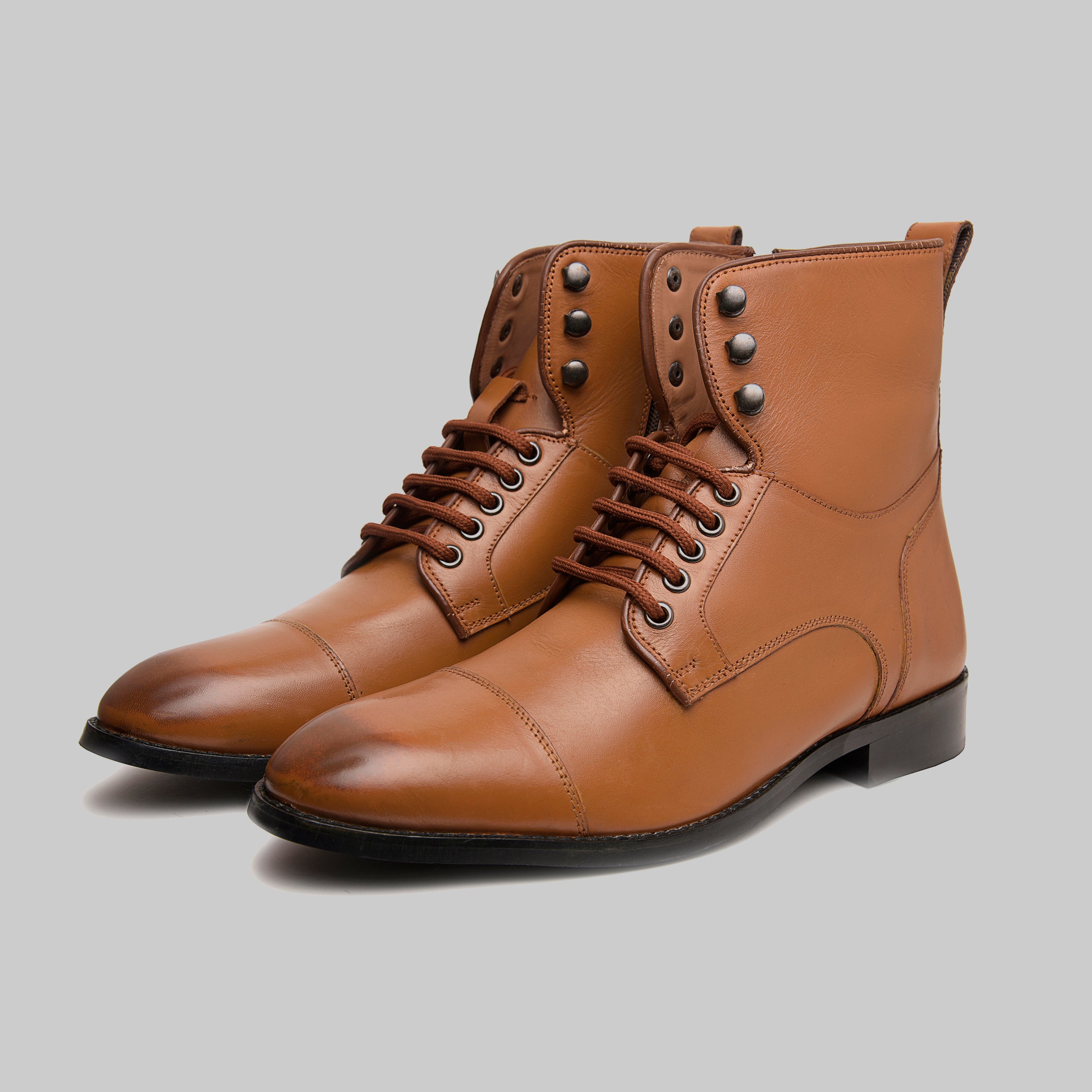 Lucian Cap Toe Dress Combat Boots