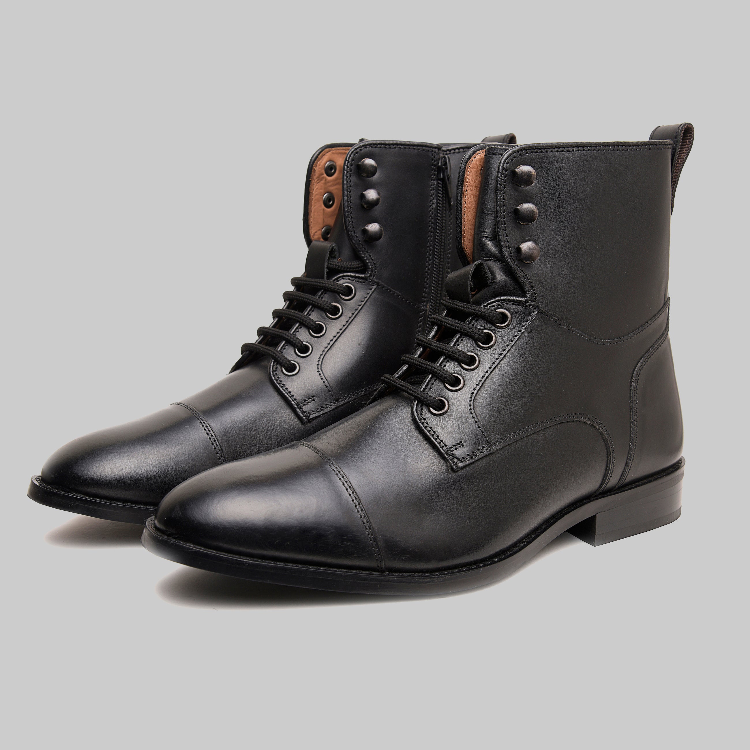 Lucian Cap Toe Dress Combat Boots