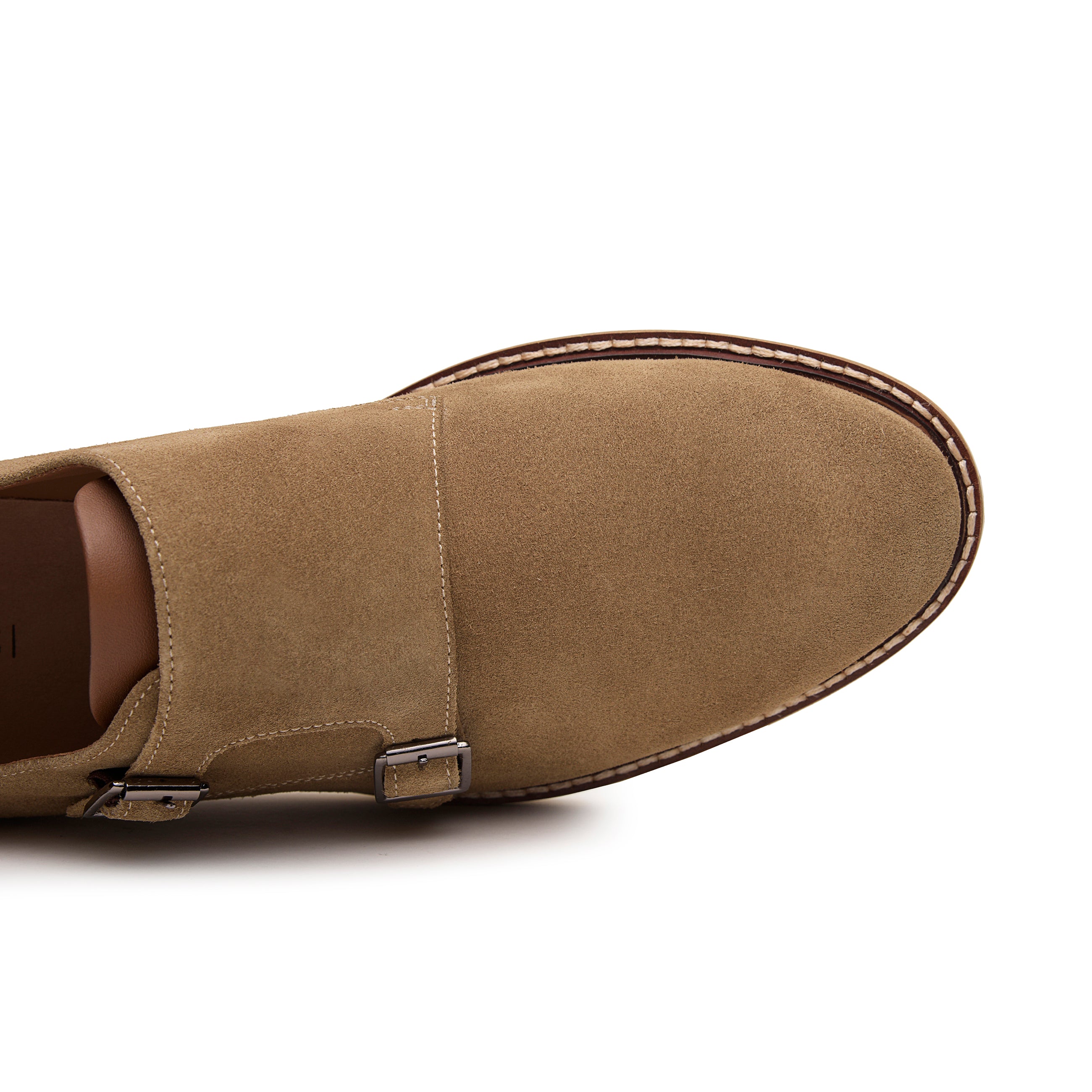 Neil Plain Toe Monk Strap Casual Shoes