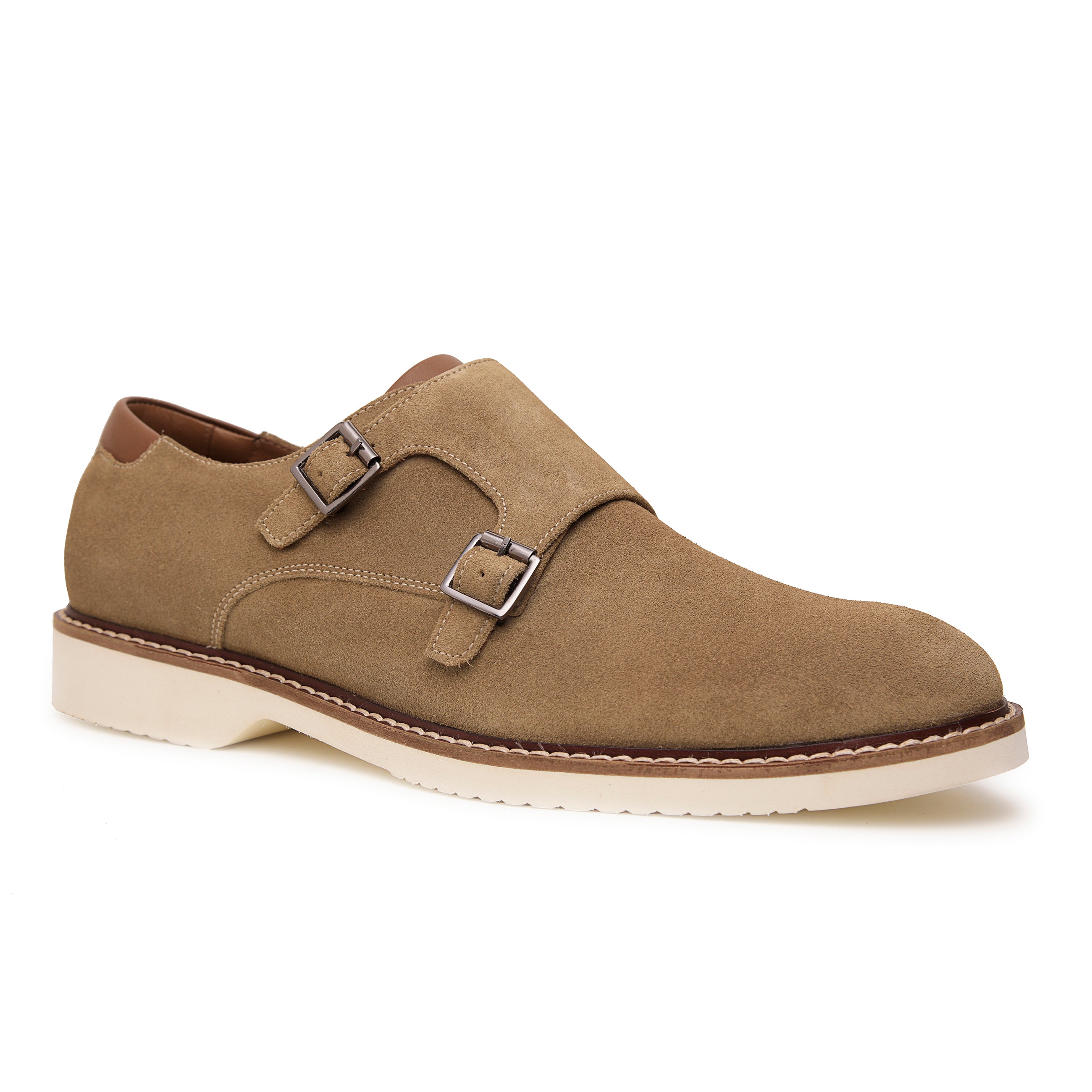 Neil Plain Toe Monk Strap Casual Shoes