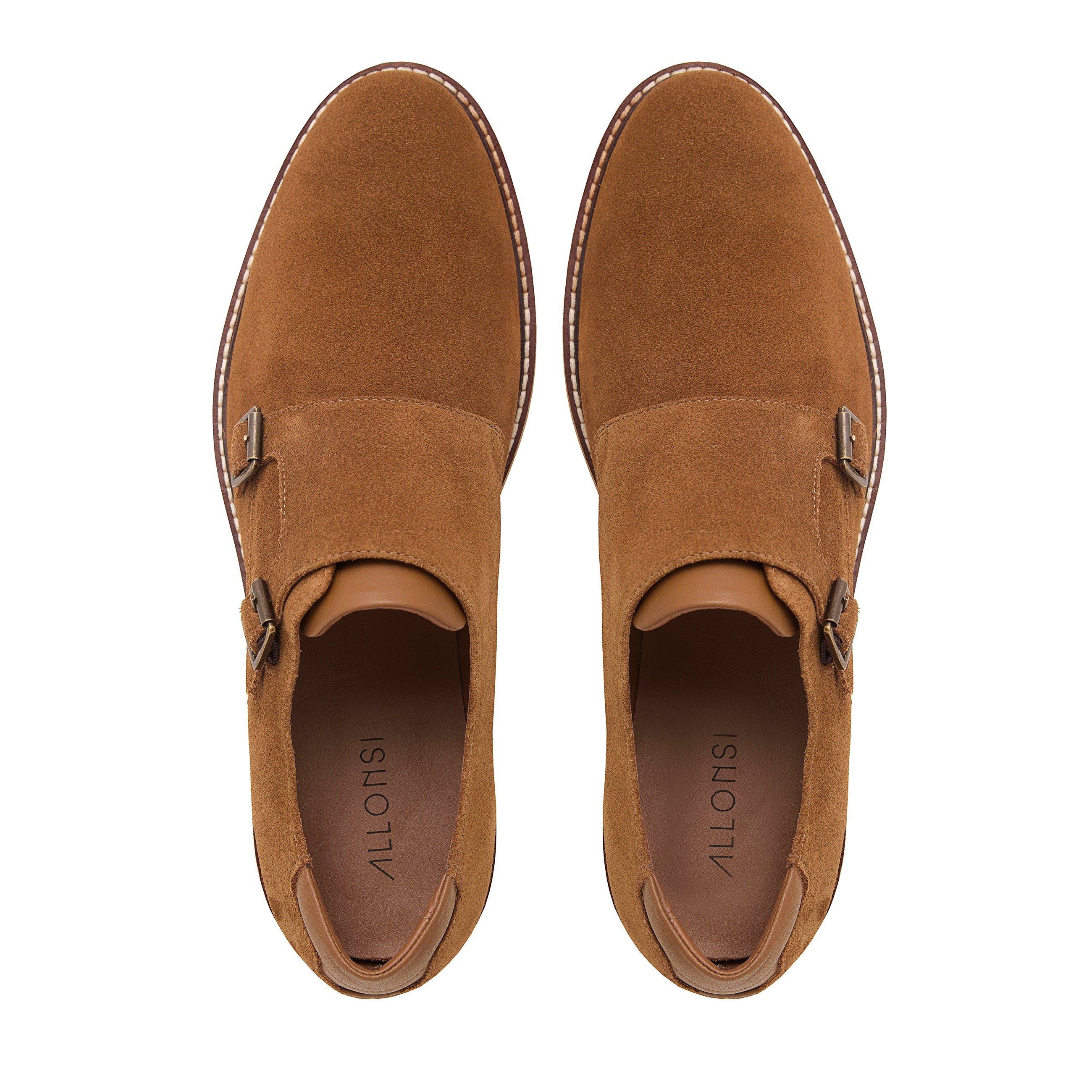 Neil Plain Toe Monk Strap Casual Shoes