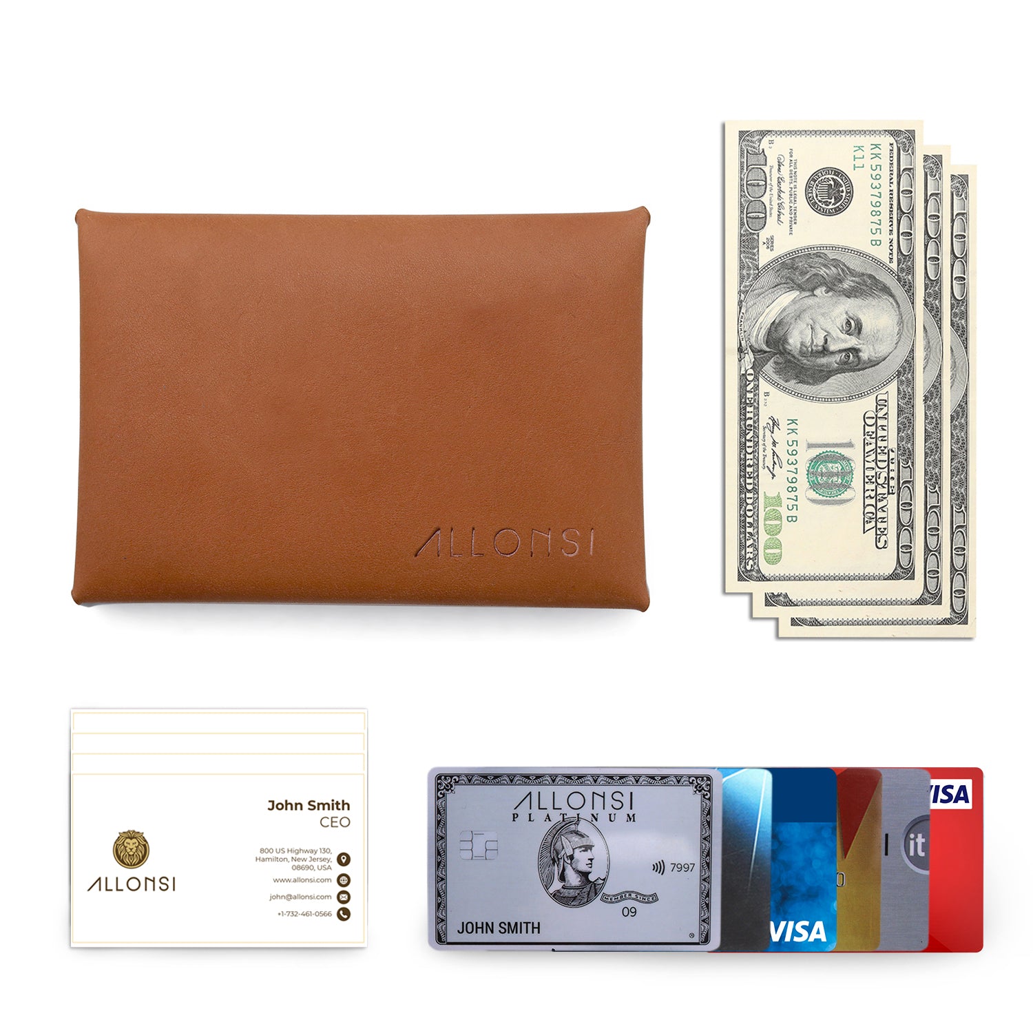 Twin Pocket Card Holder Wallet